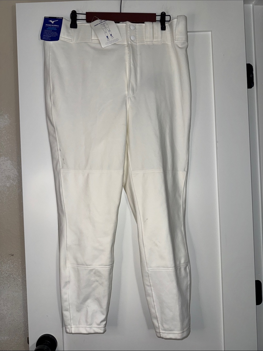 Mizuno White Unisex Ankle Baseball Pants Sz XLarge sports utility durable